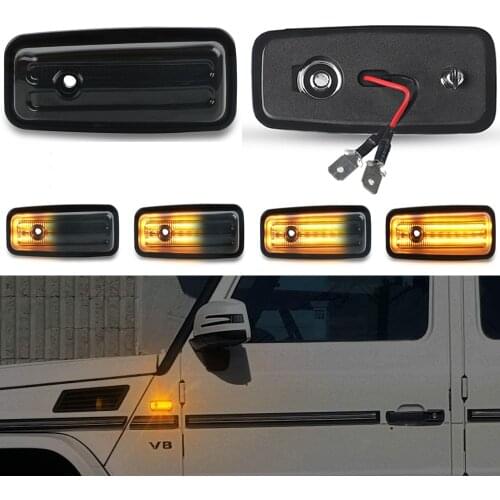 Dynamic LED Side Marker Blinker Repeater Turn Signal Light For Mercedes-Benz G-Class W463 W461 G500 G550 G55 G63 G65