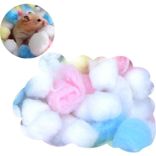 Hot Household Pet Winter Warm Cotton 100pcs Hamster Cotton Color Gold Silk Bear Nest Cushion Material Take Off Paper Quilt
