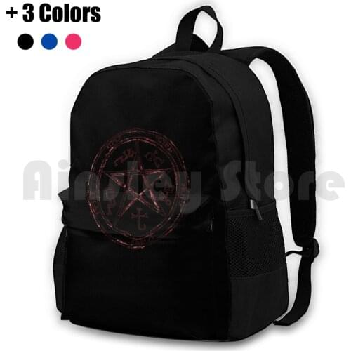 Devils Trap Outdoor Hiking Backpack Riding Climbing Sports Bag Devils Devil Trap Supernatural Sam Dean Winchester Castiel