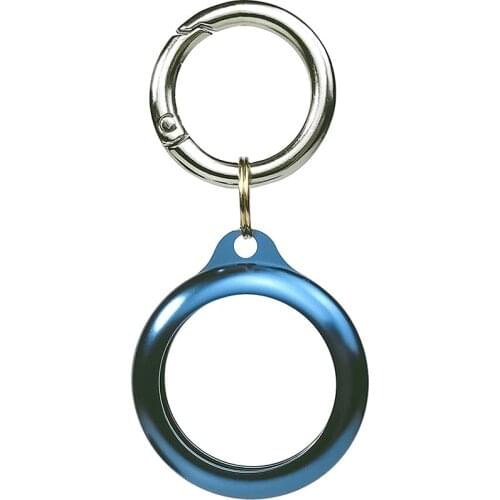 Metal For Apple Airtag Hard Case Anti-Lost Keychain Ring Cover Shell For Apple Airtags Loop Protective Sleeve Locator Tracker