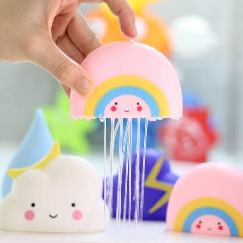 Cute Baby Bath Toys Bathroom Play Water Spraying Tool Clouds Shower Floating Toys Kids Bathroom Water Toys Early Educational