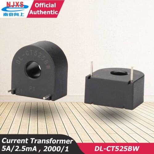Micro AC Current Transformer Sensor DL-CT525BW 2000:1 50A 25mA Pin Type PCB Mount Low voltage Encapsulated manufacturer
