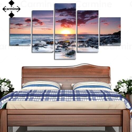 Beautiful Dusk Seascape Poster and Print On Canvas Nordic Wall Art Picture Modern Hd Print Poster Decoration Home Interior Room