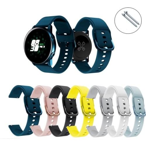 Silicone Original sport watch band For Galaxy watch active smart watch strap For Samsung Galaxy 42mm watch strap Quick release