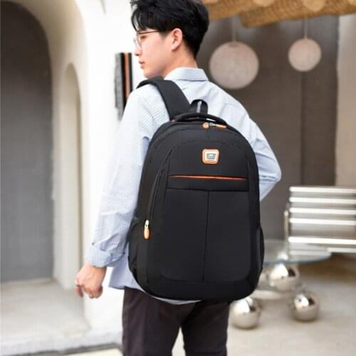 Black Backpack For Men Women Outdoor Sports Back Pack Student Schoolbag Youth Hiking Travel Package Male Daily Work Bag Black