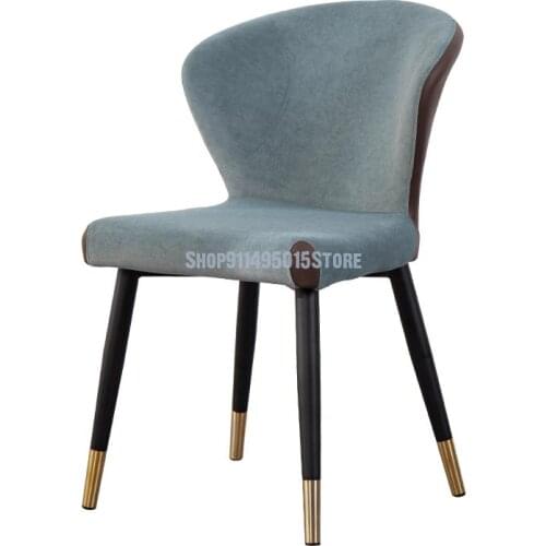Modern Minimalist Seat Nordic Light Luxury Dining Chair Hotel Restaurant Chair Designer Italian Fashion Backrest Dining Chair