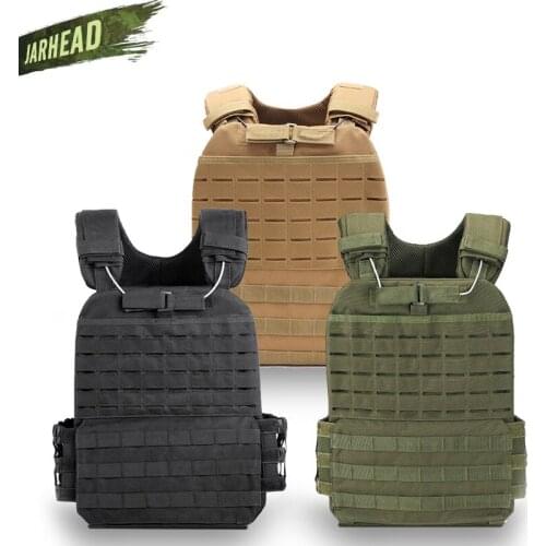 Tactical Molle Vest Military Paintball Body Armor Adjustable Plate Carrier Combat Vest for Hunting CS Field Protective Vest Gear