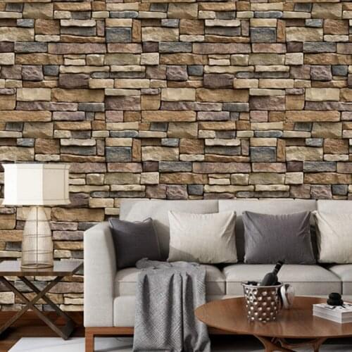 Waterproof imitation Stone Brick Wall Sticker Self adhesive Wallpaper Home Decor Wall Living Room Bedroom Bathroom Kitchen Decor