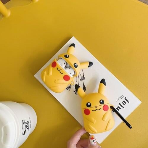 Pokemon Pikachu Airpods Protective Shell for AirPods 1/2 Pro 3 Generation Wireless Bluetooth Headset Protective Soft Cover Shell