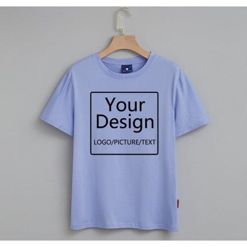 Vintage Tshirt Women Punk Harajuku Short Sleeve Cotton Plus Size Streetwear Customized Print T-Shirts Couple DIY Photo Logo Tees