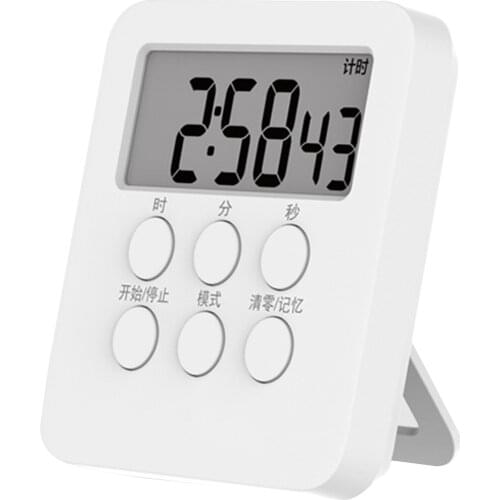1Pcs Digital Kitchen Cooking Timer With Strong Alarm Multifunction Digital Small Clock White Timer ABS Countdown Reminder