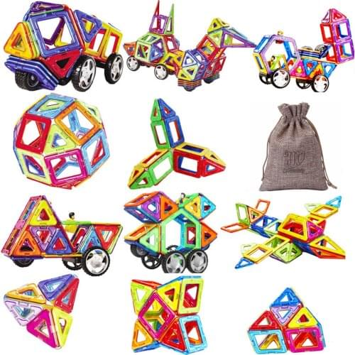 100 Pcs Big Size Designer Magnetic Building Blocks Toys DIY magnet Constuction Square Building Blocks Christmas Birthday Gift
