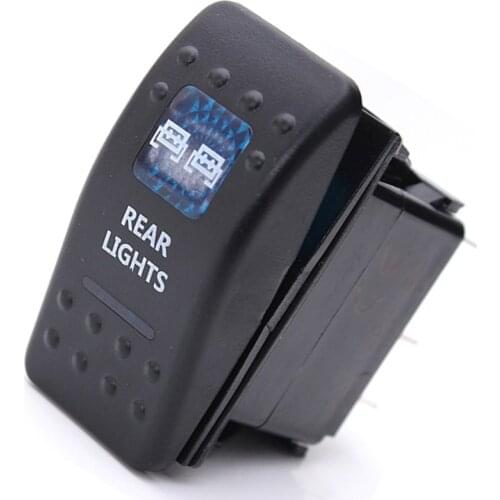 2 Pcs Car Boat ARB Carling Dual LED Back Light Rocker Switch SPST ON-OFF 12/24V CE 10A, 1 Pcs 7 & 1 Pcs 1