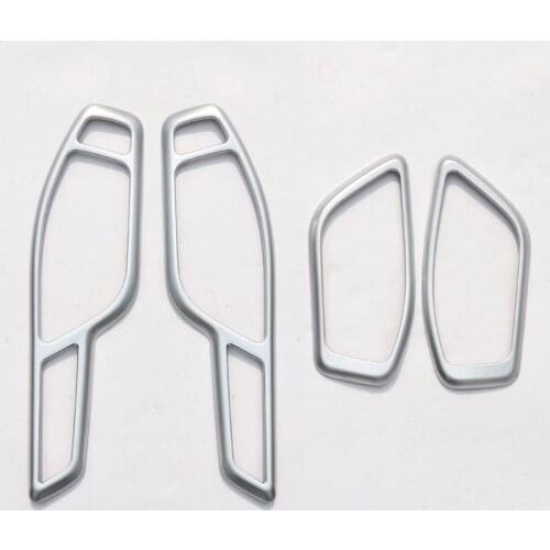 4pcs Chrome Interior Parts For Land Rover Range Rover Evoque Car Interior Door Handle Frame Trim Accessories