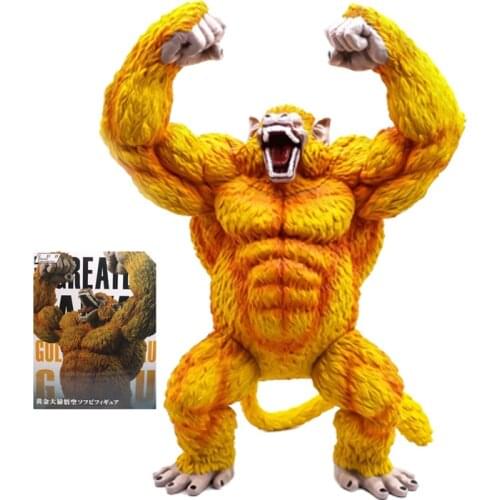 43CM Dragon Ball Anime DBZ GK Gorilla Orangutan Goku Great Ape Goku Vegeta Statues Figurine Model Doll Collection Birthday Gifts