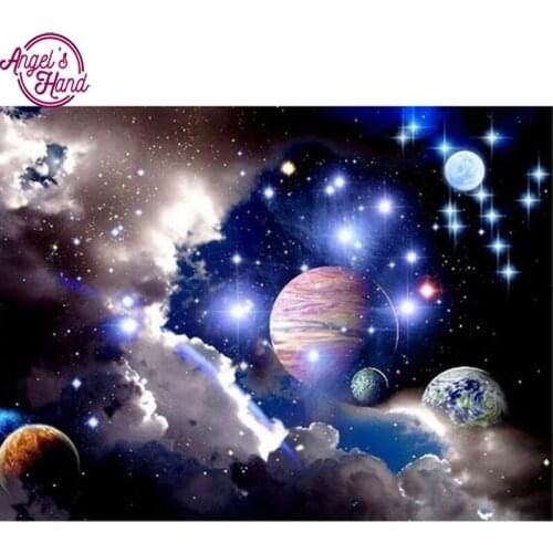 5D DIY Diamond Embroidery Outer space landscape Diamond Painting Cross Stitch full Square Rhinestone Mosaic decoration