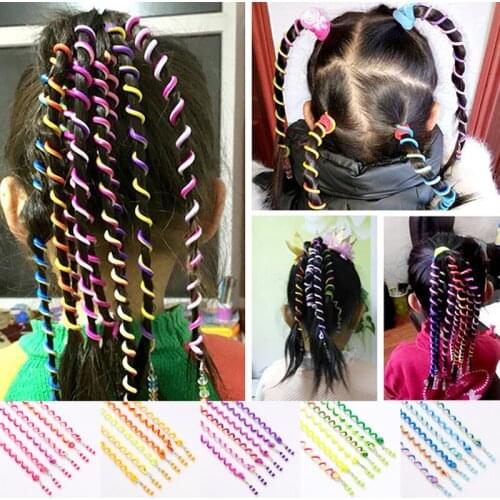 6pcs Hair Circles Childrens Hair Ornaments Girls' Curly Hair Tools Twist Braids Little Girls' Hair Accessory Headwear