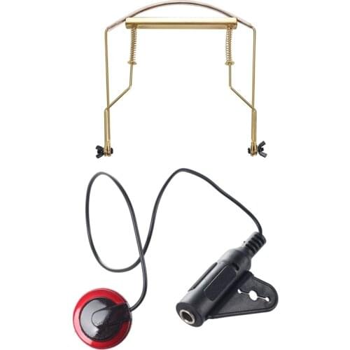 AD-20 Adapter Pickup Guitar Board Musical Instrument - Black with Harmonica Neck Holder