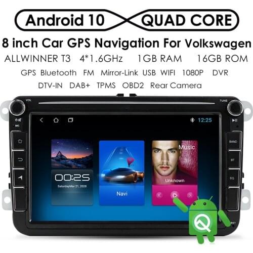 Car Radio Android Stereo for Volkswagen Caddy Passat Skoda Octavia Patrick Seat Altea Teledo Leon Alhambra Multimedia Autoradio