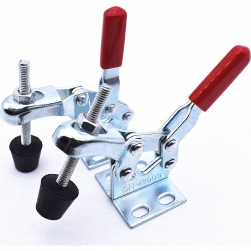 Fast Toggle Clamp Brackets Rod Vertical Arm Welding GH13009 30kg 66.1lbs U for Machine Operation Electronic Equipment Assembly