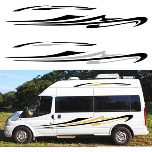 For Mercedes Sprinter Car Long Side Stripes Stickers Auto DIY Sports Styling Decoration Decal Automobiles Car Tuning Accessories