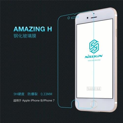 For Apple iPhone SE 2020/iPhone 8 Plus/7 Plus NILLKIN Amazing H Nanometer Anti-Explosion Tempered Glass Screen Protector