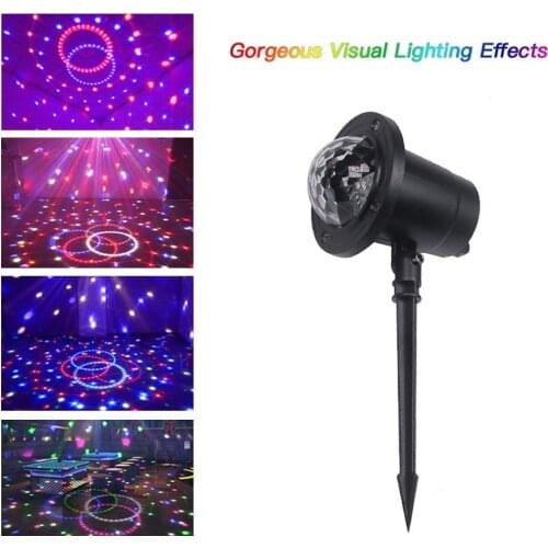 AC100-240V 6W 4 * RGBW LED Magic Ball Stage Light Lawn Lamp Lighting Fixture Drop shipping