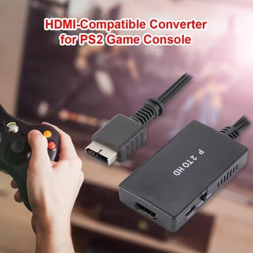 HDMI-Compatible Converter HD Audio Cable Splitter Universal for PS2 Game Console Adapter Accessories 70*40*11mm/2.75*1.57*0.43in