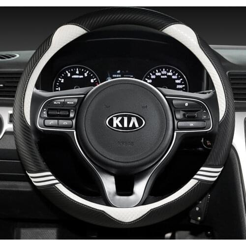 Leather Car Steering Wheel Cover for Kia NIRO NIRO EV SUV 2016 2017 2018 2019 2020 2021 Auto Accessories