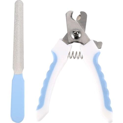 Pet Dog Cat Stainless Steel Claw Nail Clippers Cutter File Scissors Dogs Toe Care Trimmer Nails Pets Grooming Supplies