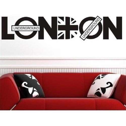 London Wall Stickers Home Decoration For Living Room Sofa Background Decal Pvc Plane Character Mural Window Diy Poster Limited