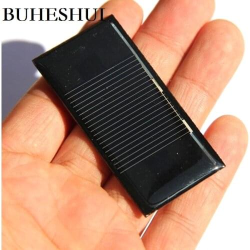 BUHESHUI Mini 0.15W 0.5V 300MA Solar Panel Solar Cell DIY Toy Panel Solar Moudle Education Kits 30*60MM Epoxy Wholesale 1000pcs