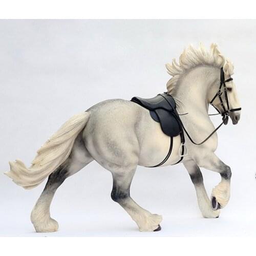 About 53CM simulation PVC Sharma War horse Mounts Horse animal model mount Kids adult Toys home decoration Collection gifts show