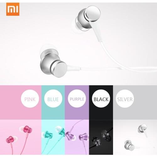 Original Xiaomi In-Ear Earphones Fresh Version 3.5mm Wired Earbuds Built-in Microphone Answering Calls Headset for Smartphone