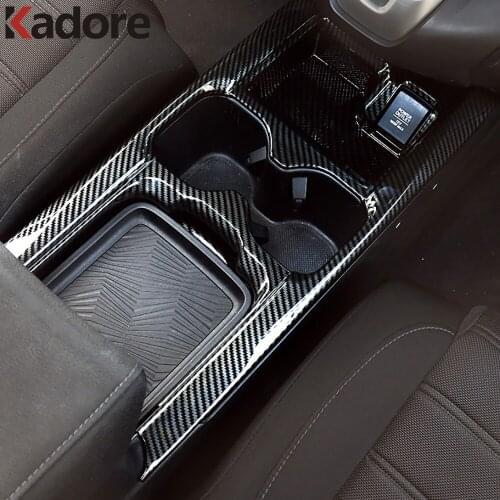 For Honda CRV CR-V 2017 2018 2019 Water Cup Holder Drink Center Console Surround Cover Trim Bezel Insert Molding Car Styling