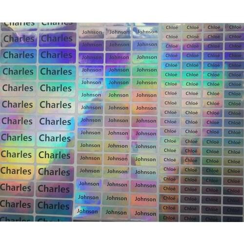 Custom Stickers For Children Waterproof Name Lable Tags School Students Stationery Stickers Personalized Lable Sticker