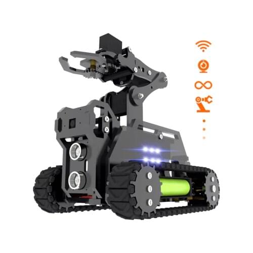 Raspberry PI 4 Generation 4B/3B Robot Tank WiFi Camera AI Video Machine Robot