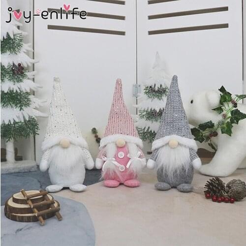 Merry Christmas Santa Faceless Doll Navidad 2020 Xmas Tree Hanging Ornament Doll New Year Xmas Gifts Christmas Decoration 2021