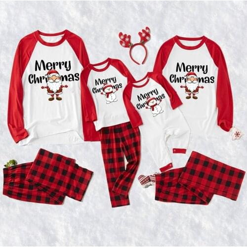 Family Christmas Pyjamas 2021 Family Clothes Set Santa Claus Homewear Family Matching Outfits Kids Pajamas Set Women Sleepwear