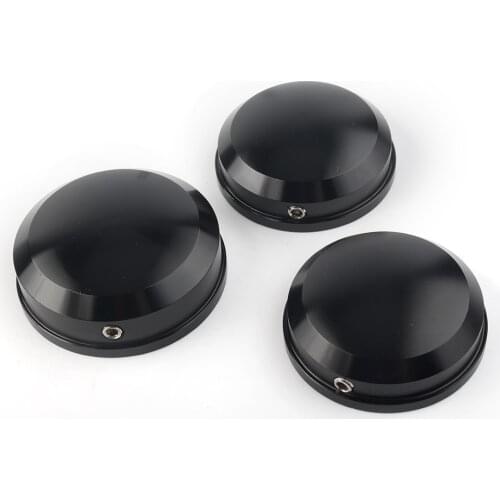 Motorcycle Upper Fork Stem Nut Covers For Harley Dyna Sportster XL FLSTN FLSTF FLSTFB 1990-2017 Black CNC Aluminum 3Pcs/Set