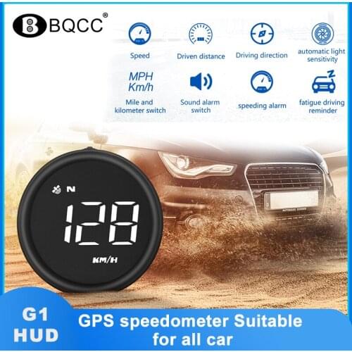 Universal G1 GPS Car HUD Head Up Display Digital Speedometer Overspeed Warning Fatigue Driving Remender For All Cars