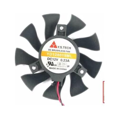 Y.S TECH YD128015ML Server Cooling Fan DC12V 0.23A 75x75x15mm 2-wire