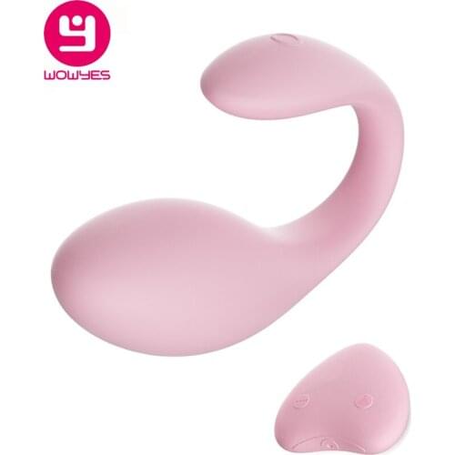 Wowyes Wirele USB Rechargeable G Spot Vibrators Female Masturbation C Type Vibe Clitoral Eggs Vibrator Sex Toys for Couples