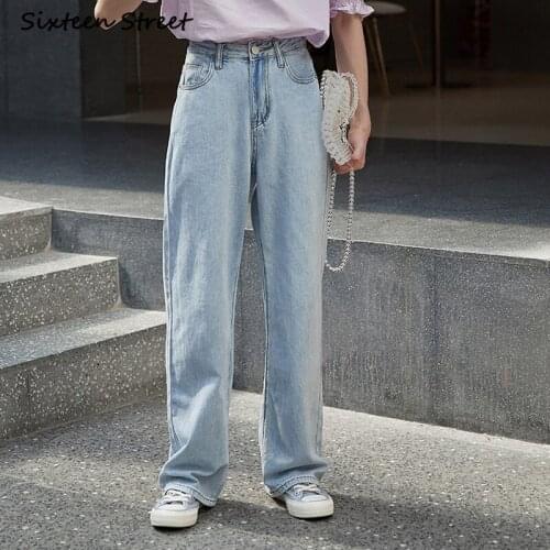 Vintage Clothing Women Baggy Pants Y2k Aesthetic Fashion Female Wide Leg Trousers Streetwear Loose Denim Jeans Femme New 2021