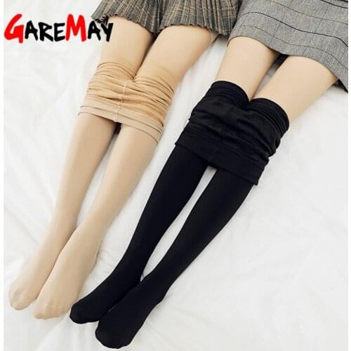 GareMay Women Warm Winter Leggings Womens Plus Velvet Leggings Winter High Waist Thick Super Elastic Leggings Women Winter