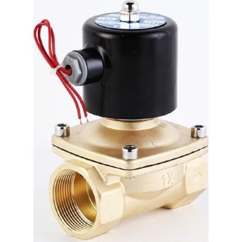 1-1/4" Solenoid Gas Valve DN32 Normally Closed Brass 220V 12V 24V 110V Solenoid Valve