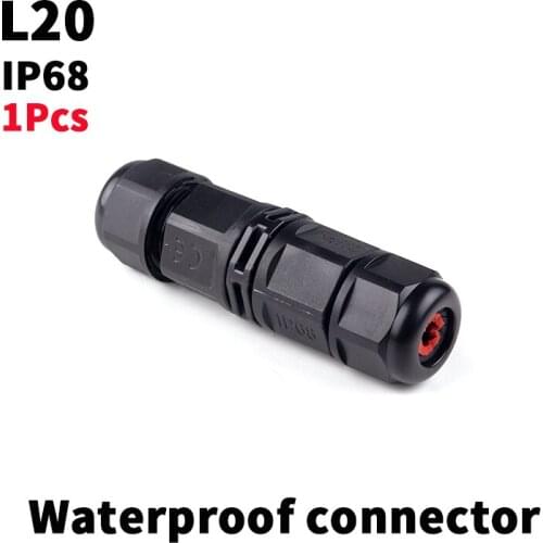 1PCS L20 2Pin 3Pin 4Pin Waterproof connector wire connector LED connector IP68 diy electronic Outdoor lighting connector