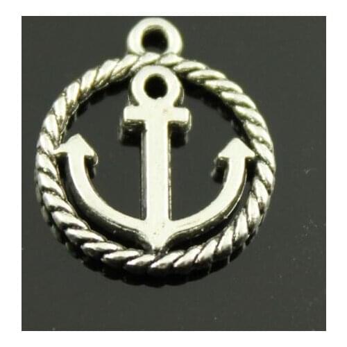 100pcs Antique Silver tone/Antique Bronze Filigree Round Anchor Connector Pendant Charm/Finding,DIY Accessory Jewelery Mak