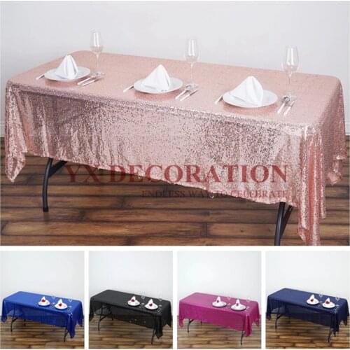 3mm Thick Sequin Tablecloth Glitter Round Rectangular Table Cloth For Wedding Decoration Party Banquet Home Decor Support Custom