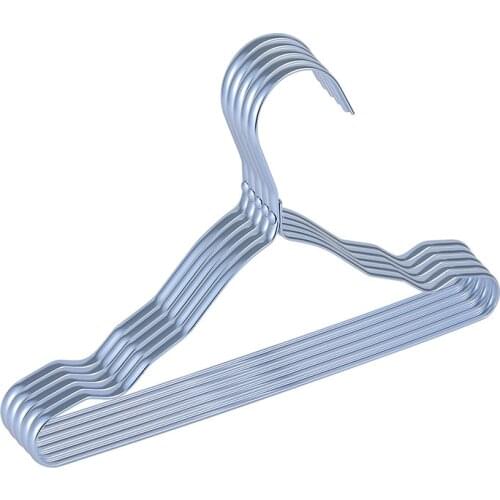 5pcs Children Aluminum alloy Hanger Baby Traceless Non-slip Clothes Hanger for Kids Household Hanger Closet Storage LBS